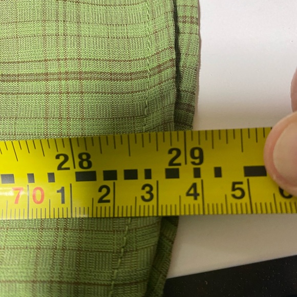 The North Face Mens Green Plaid Short Sleeve Button Down Shirt - Size M - Picture 8 of 8